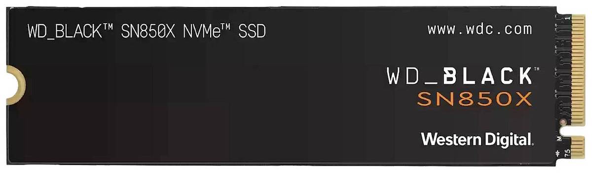 Western Digital Black™ SN850X 2 TB SSD interne NVMe/PCIe M.2 M.2 NVMe PCIe 4.0 x4 au détail WDS200T2X0E